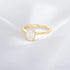 Emerald Cut Zircon Sterling Silver Engagement Ring Ora